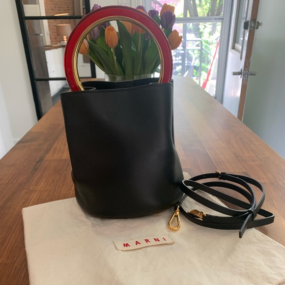 MARNI PANNIER BUCKET BAG - Picture 6 of 15